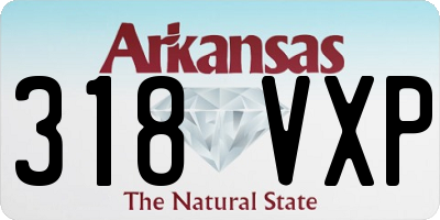 AR license plate 318VXP