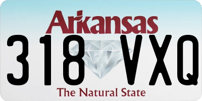 AR license plate 318VXQ