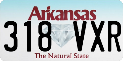 AR license plate 318VXR