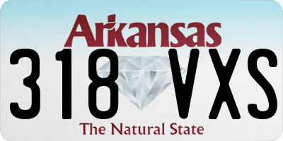 AR license plate 318VXS