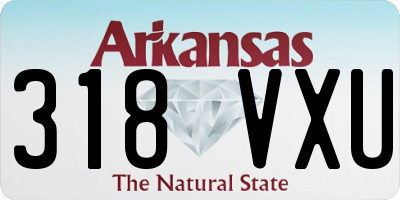 AR license plate 318VXU