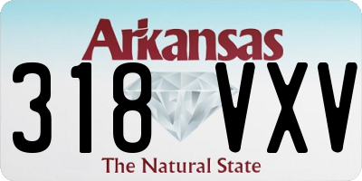 AR license plate 318VXV