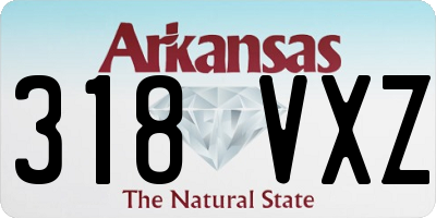 AR license plate 318VXZ