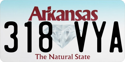 AR license plate 318VYA