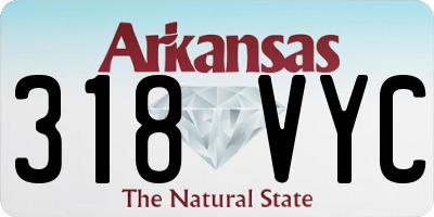 AR license plate 318VYC