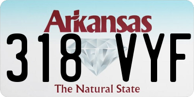 AR license plate 318VYF