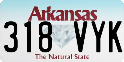 AR license plate 318VYK