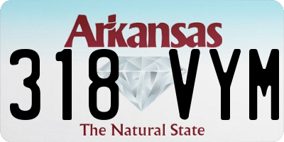 AR license plate 318VYM