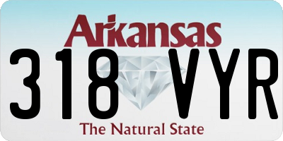 AR license plate 318VYR