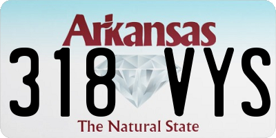 AR license plate 318VYS