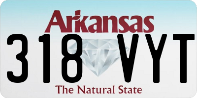 AR license plate 318VYT