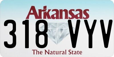 AR license plate 318VYV