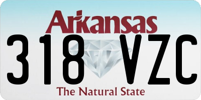 AR license plate 318VZC