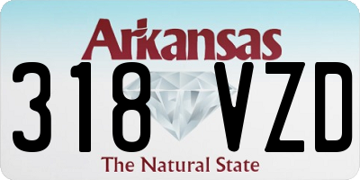 AR license plate 318VZD