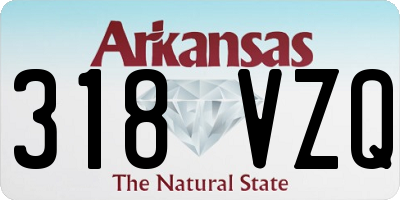 AR license plate 318VZQ