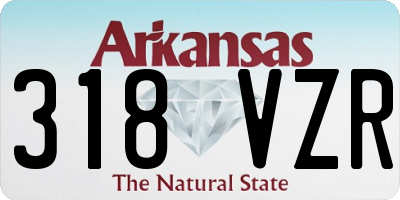 AR license plate 318VZR