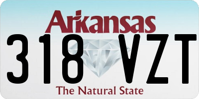 AR license plate 318VZT