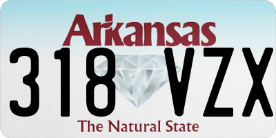 AR license plate 318VZX