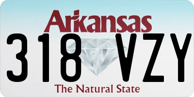 AR license plate 318VZY