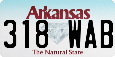 AR license plate 318WAB
