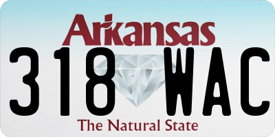 AR license plate 318WAC
