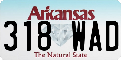 AR license plate 318WAD