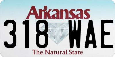 AR license plate 318WAE