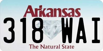 AR license plate 318WAI
