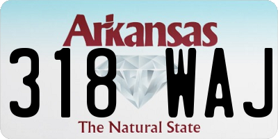 AR license plate 318WAJ