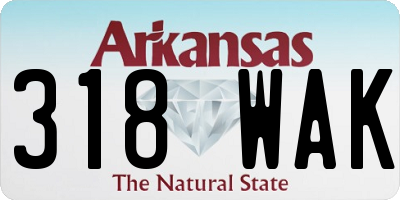 AR license plate 318WAK