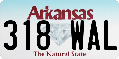 AR license plate 318WAL