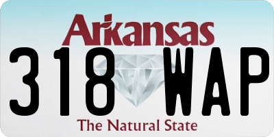 AR license plate 318WAP