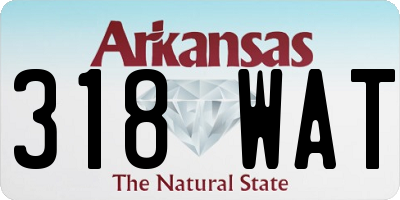 AR license plate 318WAT