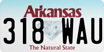 AR license plate 318WAU