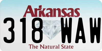 AR license plate 318WAW
