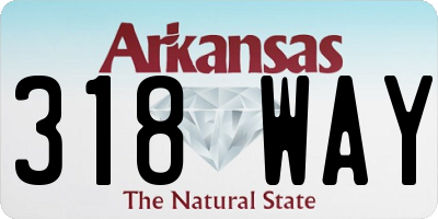 AR license plate 318WAY
