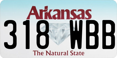 AR license plate 318WBB