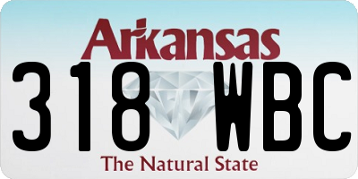 AR license plate 318WBC