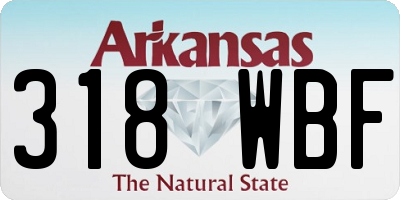 AR license plate 318WBF