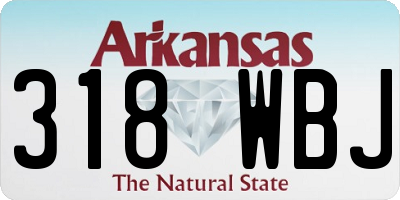 AR license plate 318WBJ