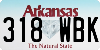 AR license plate 318WBK