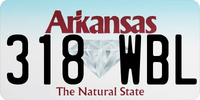 AR license plate 318WBL