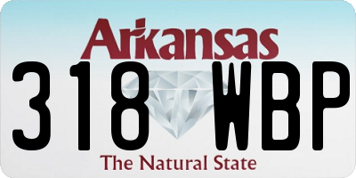 AR license plate 318WBP