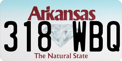 AR license plate 318WBQ