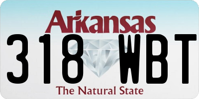 AR license plate 318WBT