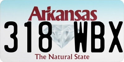 AR license plate 318WBX