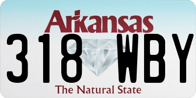 AR license plate 318WBY