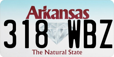 AR license plate 318WBZ
