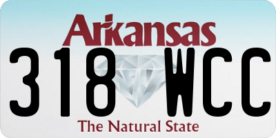 AR license plate 318WCC