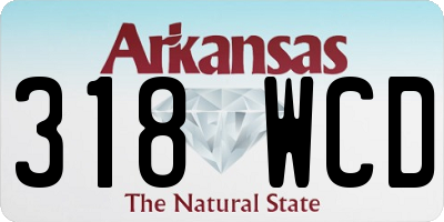 AR license plate 318WCD